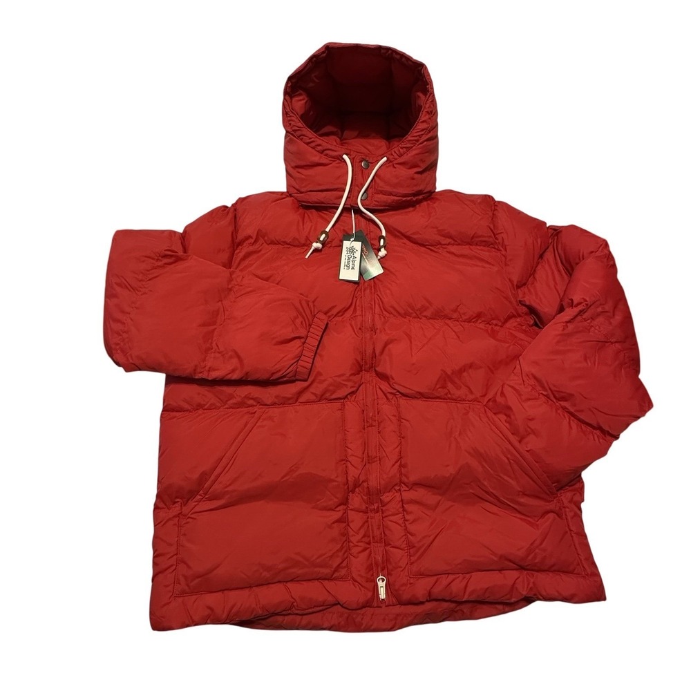 NWT Alpine Design Mens 1962 Red Bright Crimson Puffer Jacket XL Thermolite Coat